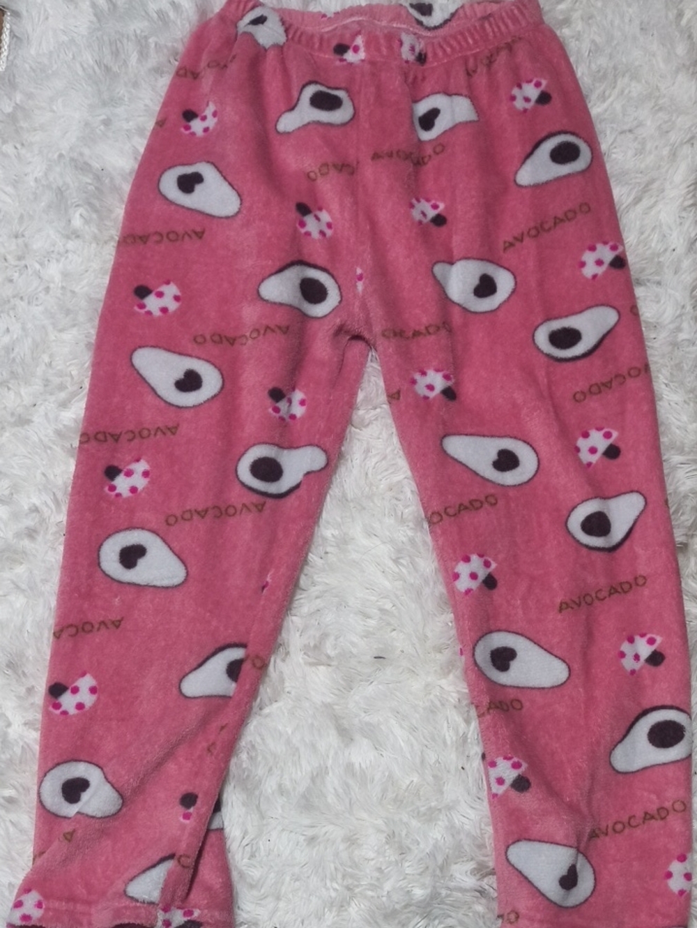 Pink Avocado And Mushroom Pajamas Small